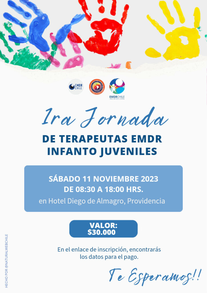 Invitación primera jornada infanto juvenil EMDR Chile