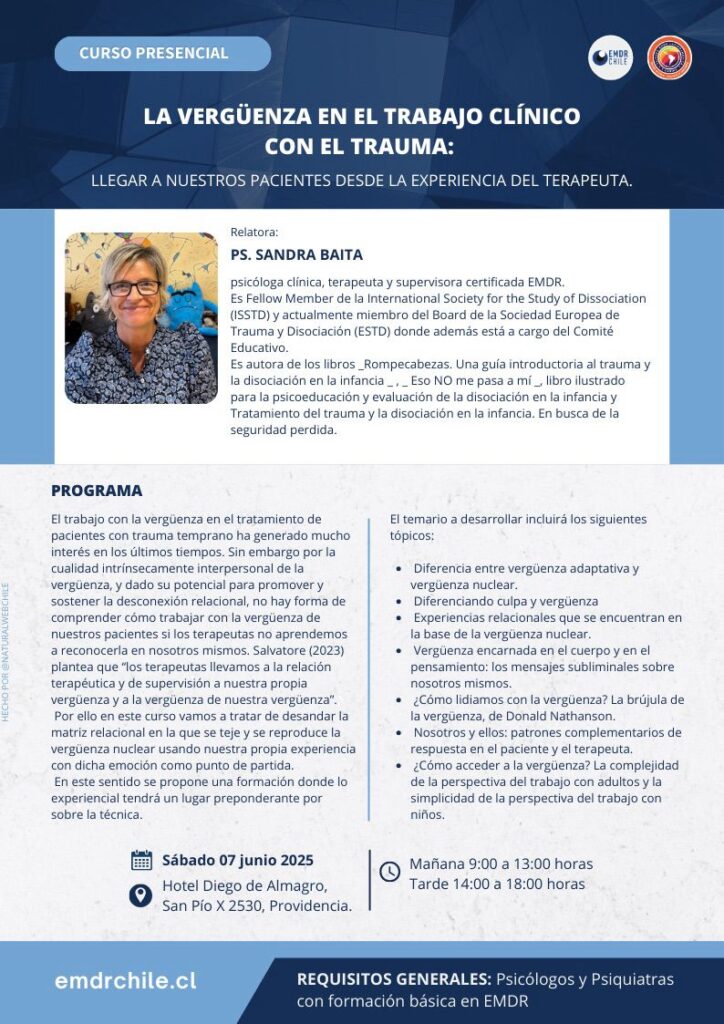 Curso Presencial La vergüenza en el trabajo clínico con el trauma